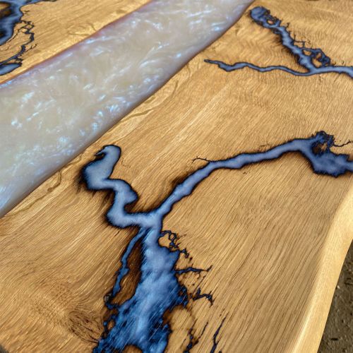 Oak Lightning River Coffee Table