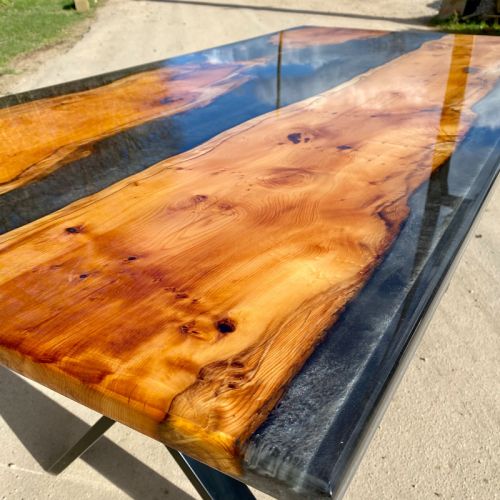 Yew & Grey River Dining Table