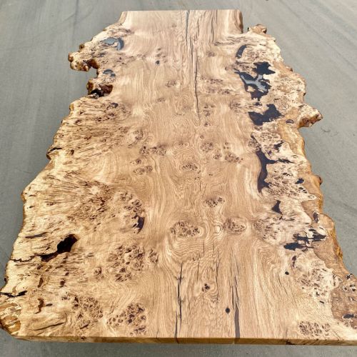Single Slab Burr Oak Dining Table