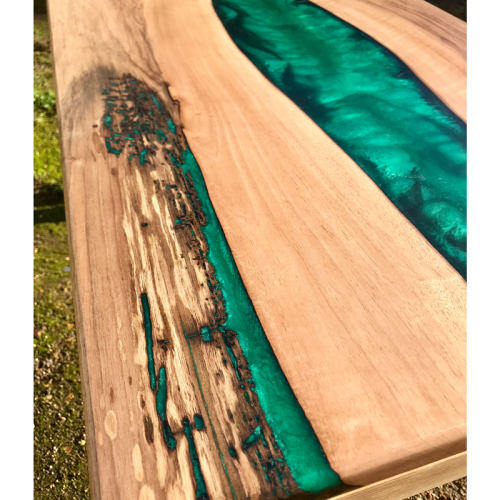 Walnut & Green River Coffee Table (SOLD)