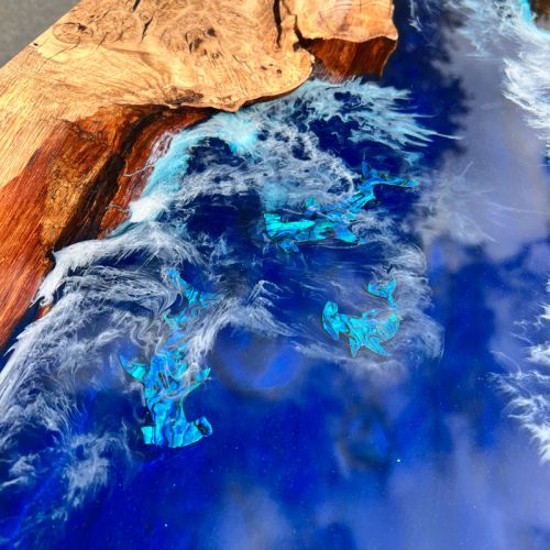 Double Waterfall River Coffee Table Ocean Theme