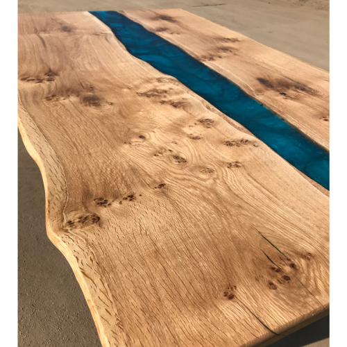 Pippy Oak & Reef Blue River Dining Table (SOLD)