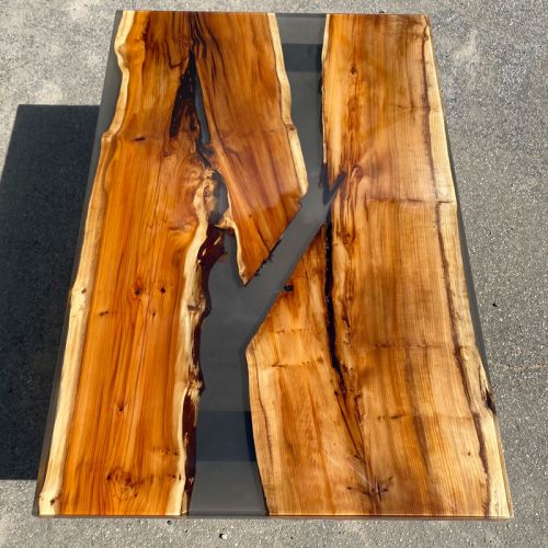 Yew & Smokey Grey River Coffee Table