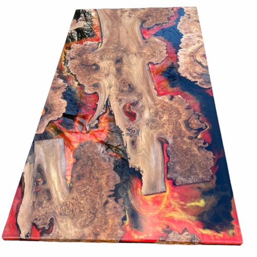 Duelling Dragons Burr Elm Dining Table