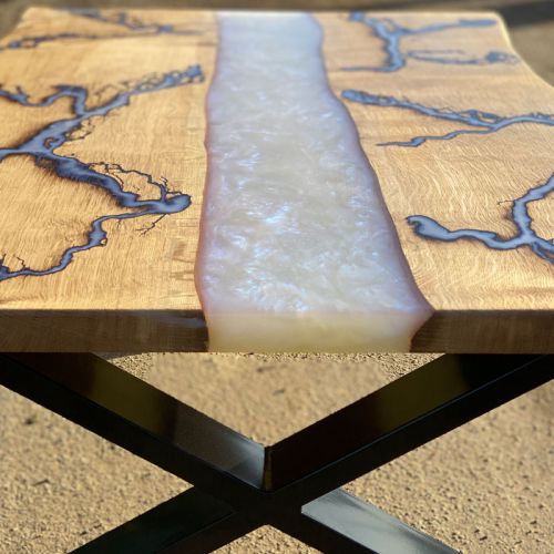 Oak Lightning River Coffee Table