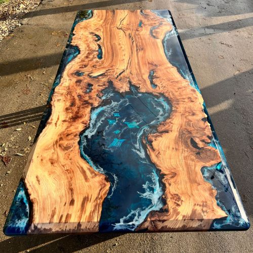Stingray Ocean Dining Table Burr Elm