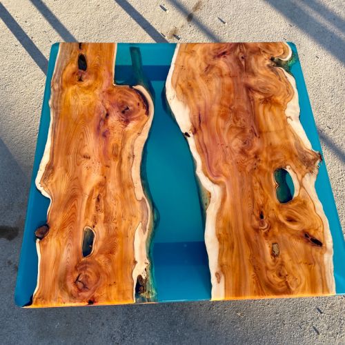 Yew & Clear Blue River Coffee Table