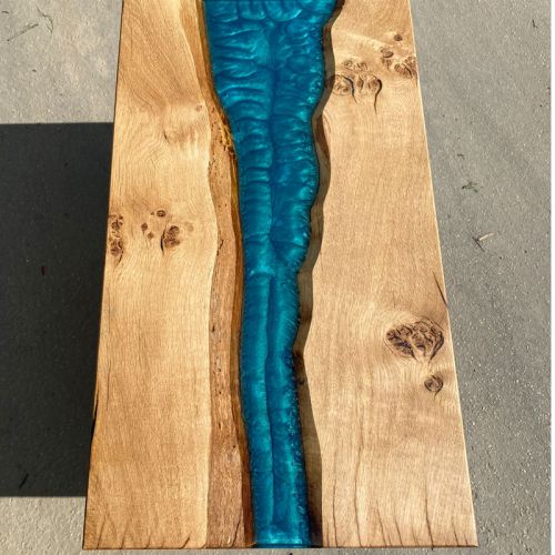 Oak & Reef Blue Coffee Table