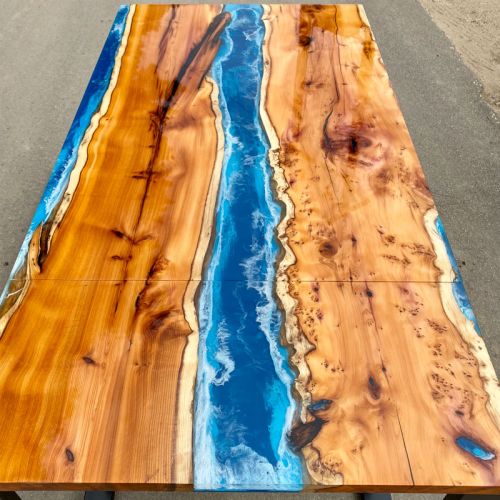 Yew Extending River Dining Table