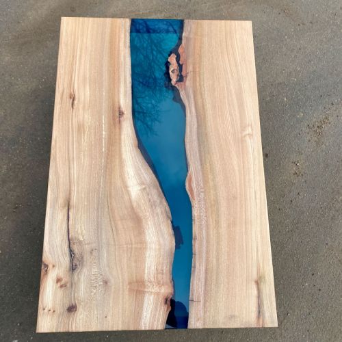 Clear Blue River Coffee Table