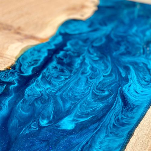 River Coffee Table Bespoke Blue